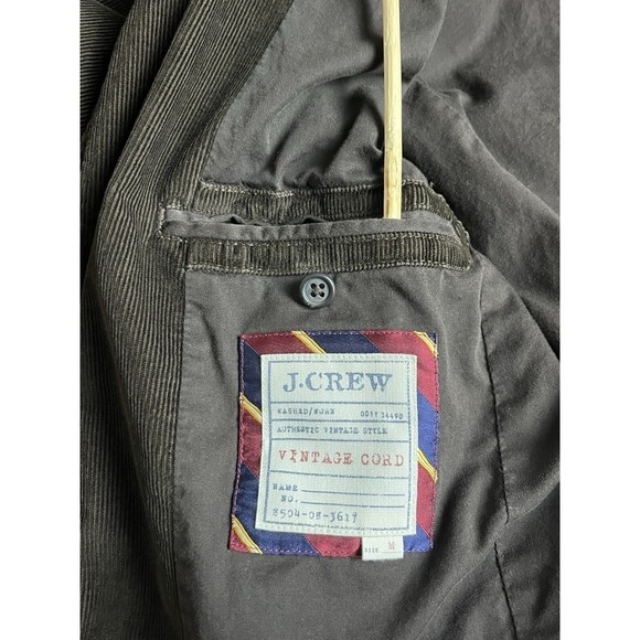 J.Crew Vintage Corduroy Blazer Brown Medium Unisex 3 Button Jacket FALL 2006 Y2K - Picture 5 of 14